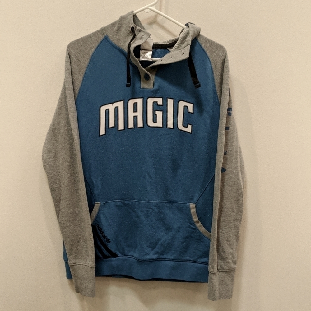 Adidas Women's Orlando Magic Grey Hoodie Size Medium